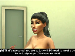 The Sims 4 porr, twist 3d, tecknad cum i pussy