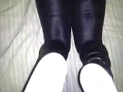 real STINKY ebony pantyhose